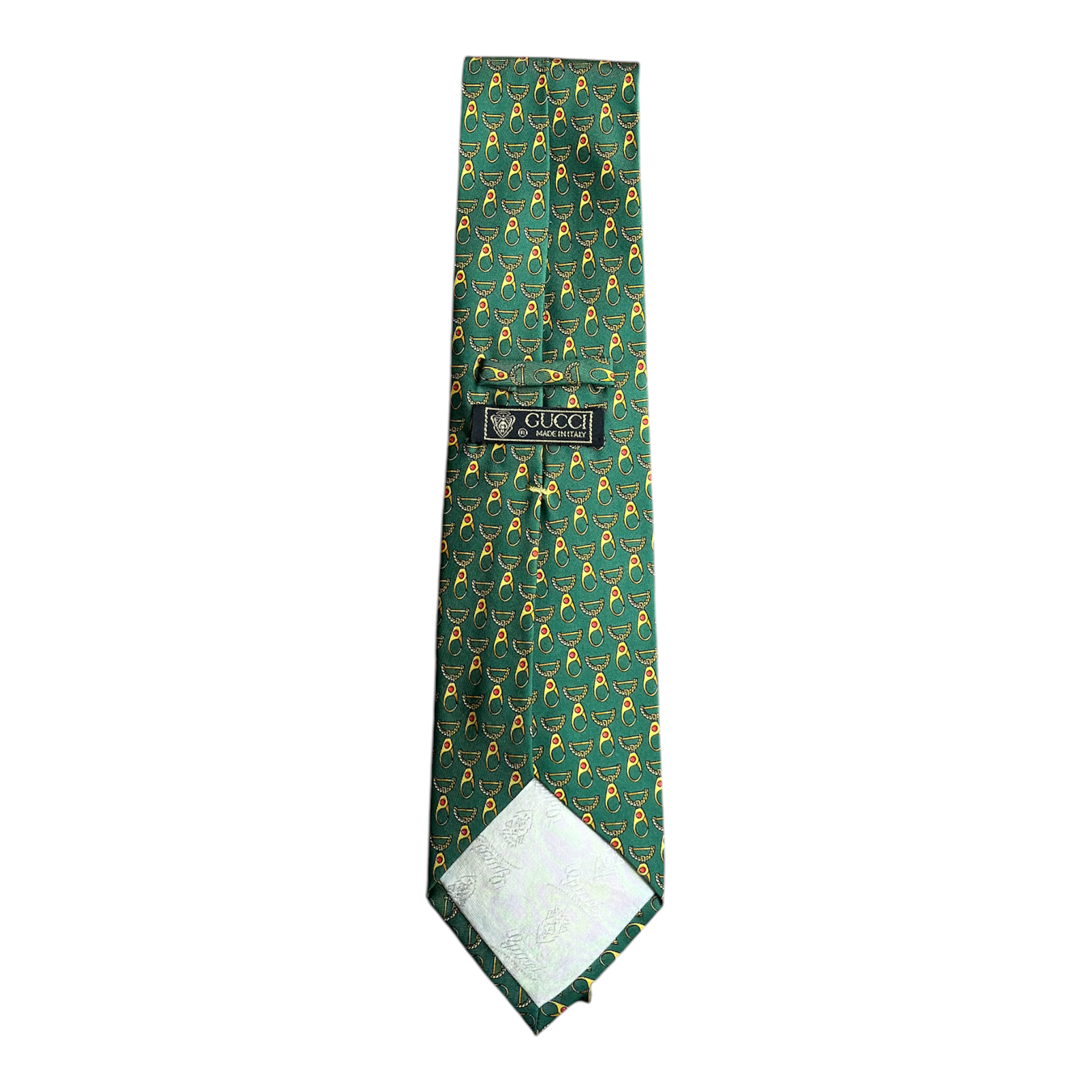 VINTAGE GUCCI NOVELTY PRINT SILK TIE-2
