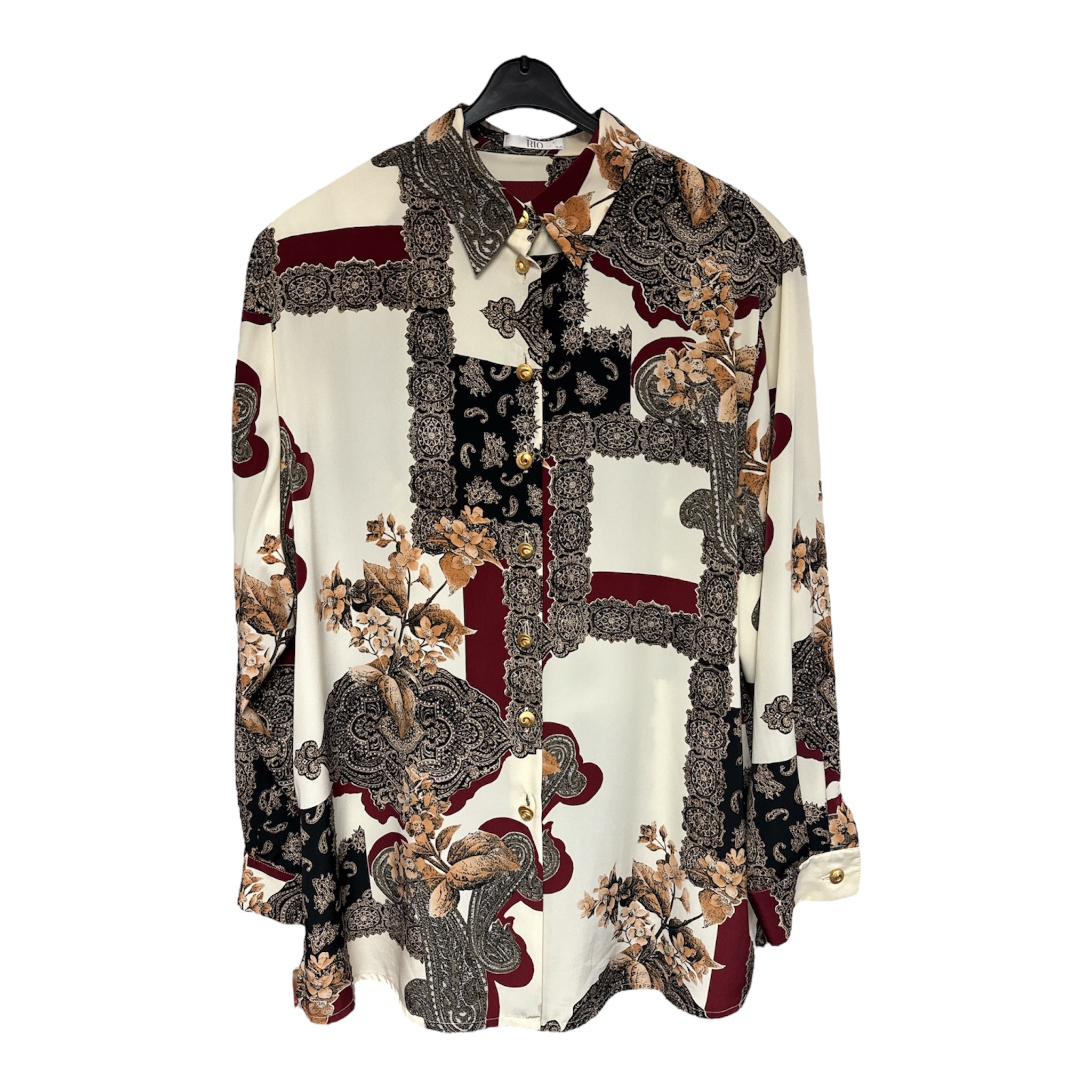 Vintage Patterned Blouse