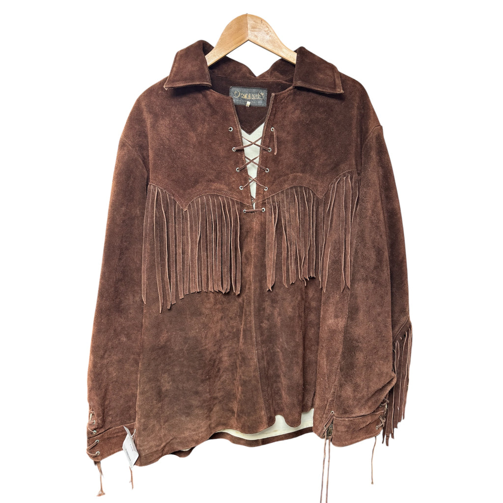 Suede Fringe Jacket