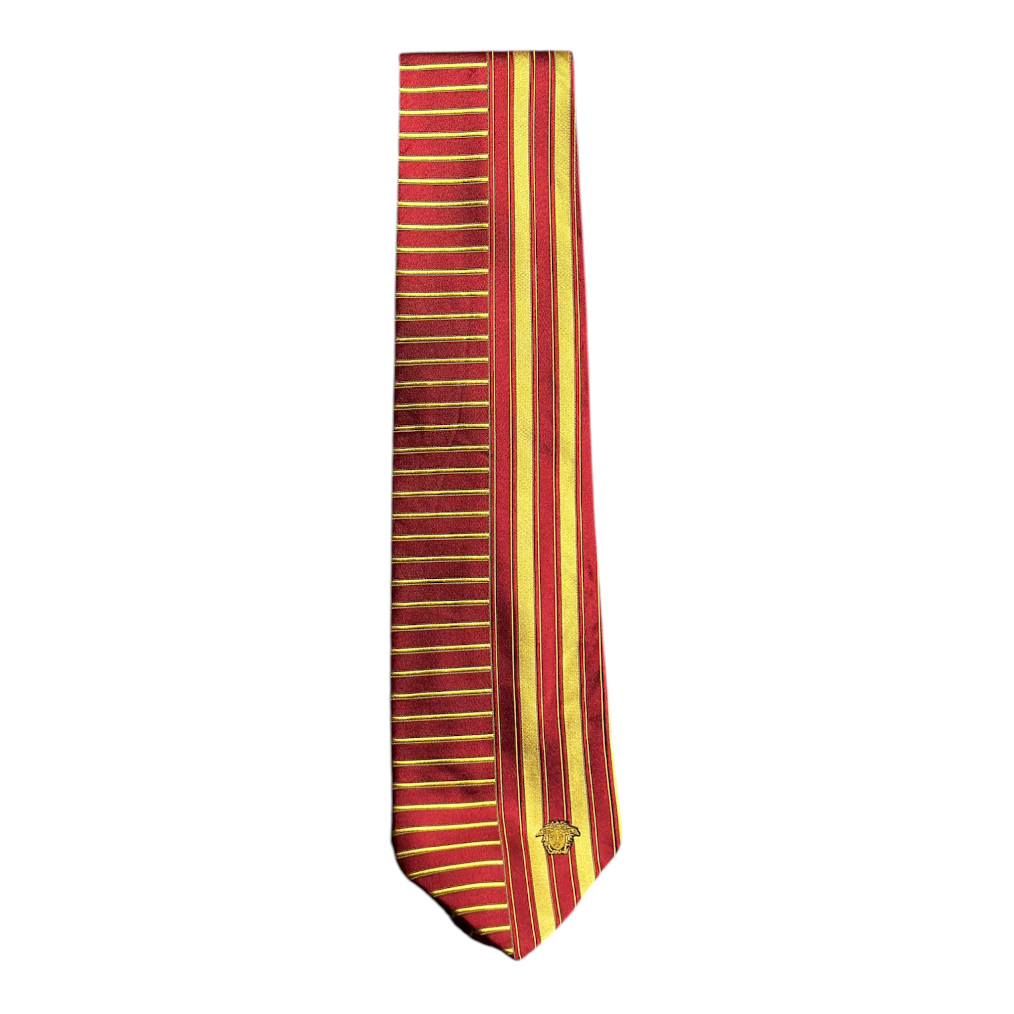 VINTAGE GIANNI VERSACE MULTI-STRIPE SILK TIE-1