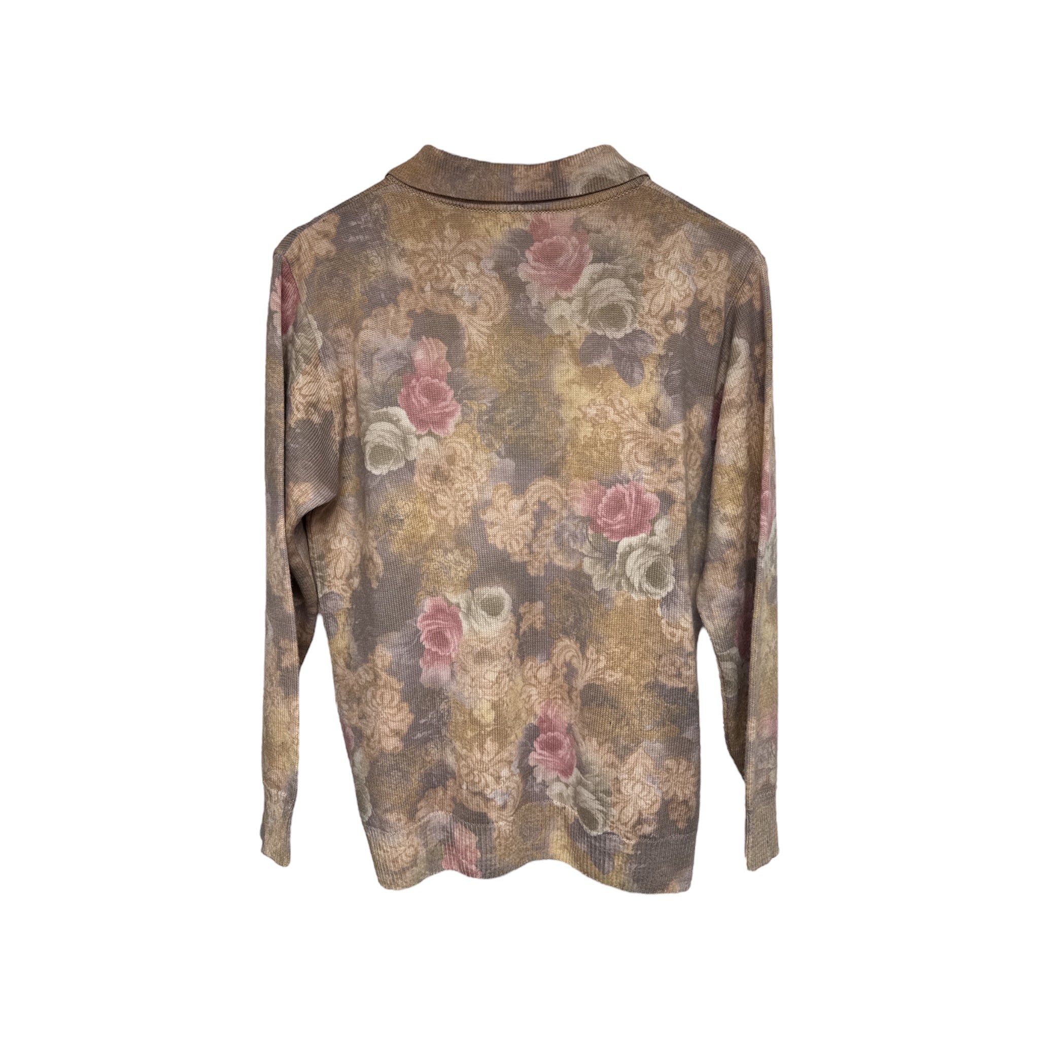 Vintage Floral Print Sweater