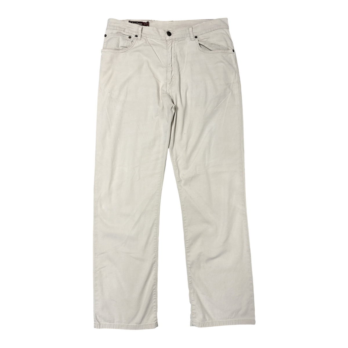 VINTAGE MARLBORO CLASSICS BEIGE COTTON CHINO TROUSERS