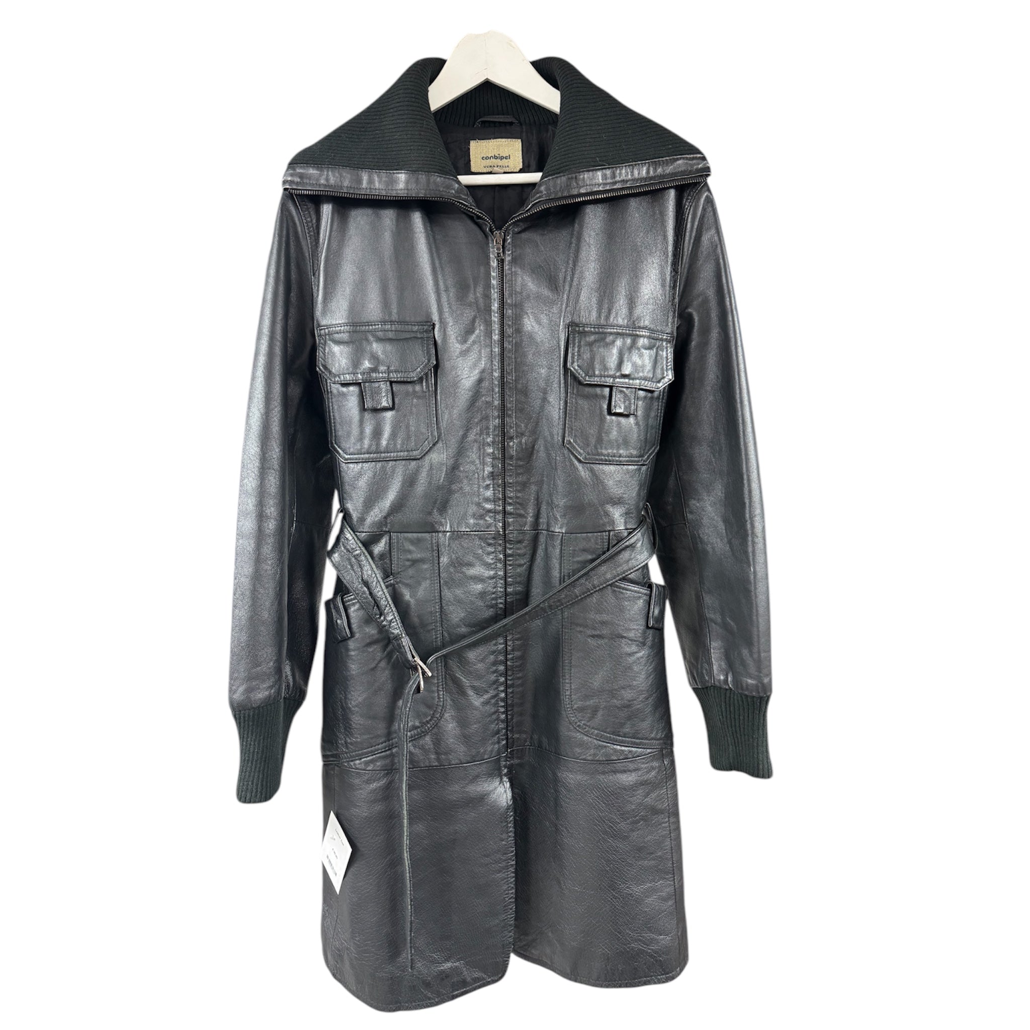 Leather coat