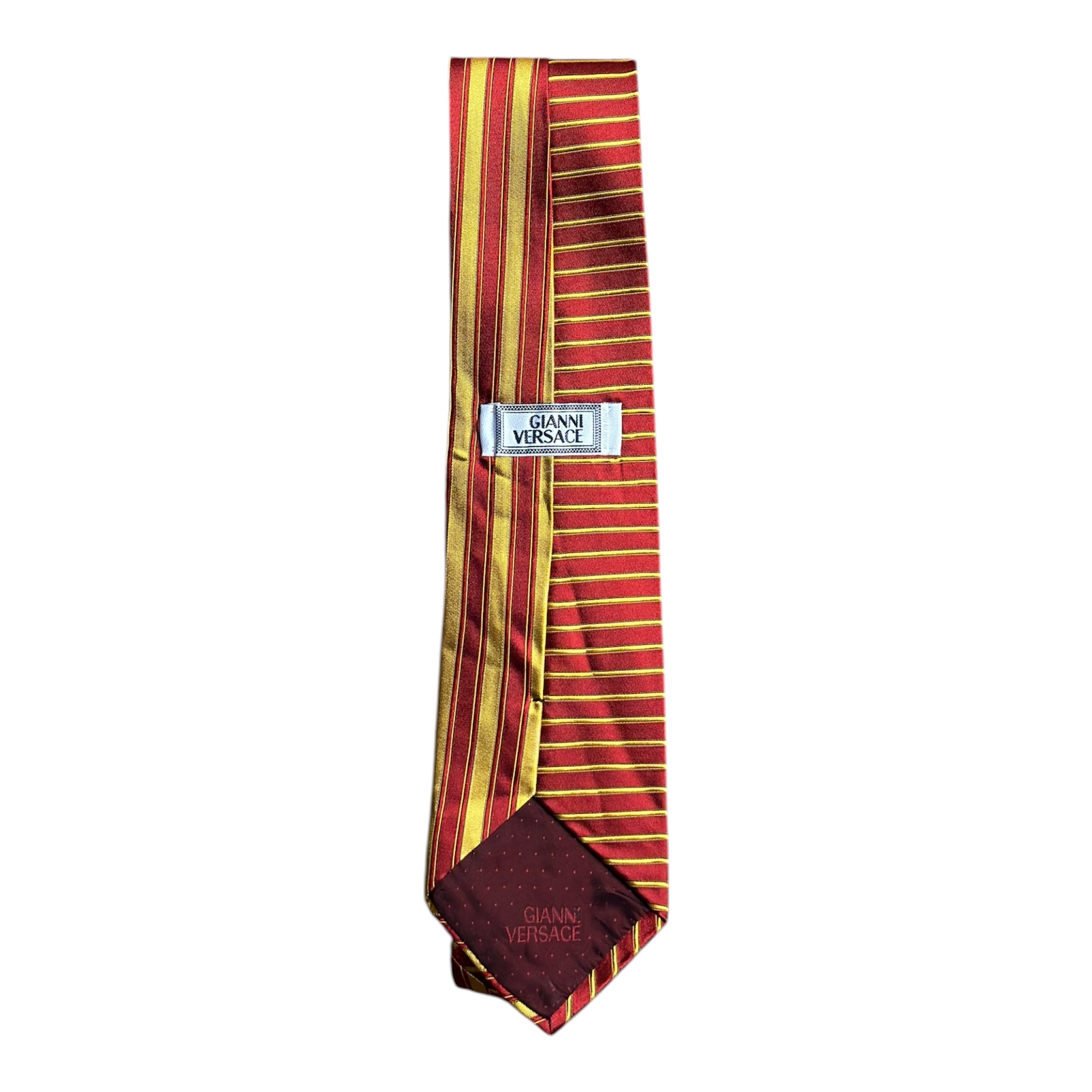VINTAGE GIANNI VERSACE MULTI-STRIPE SILK TIE-2