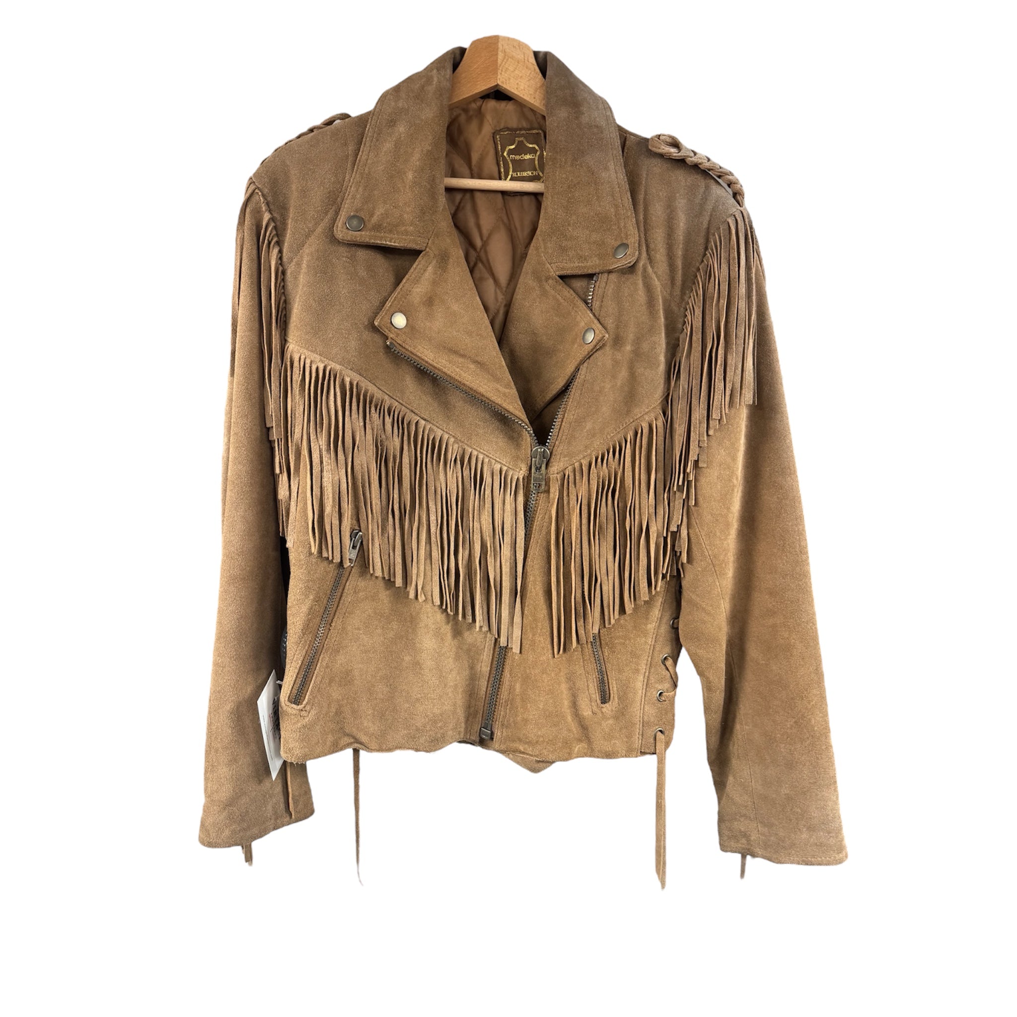 Suede Fringe Jacket