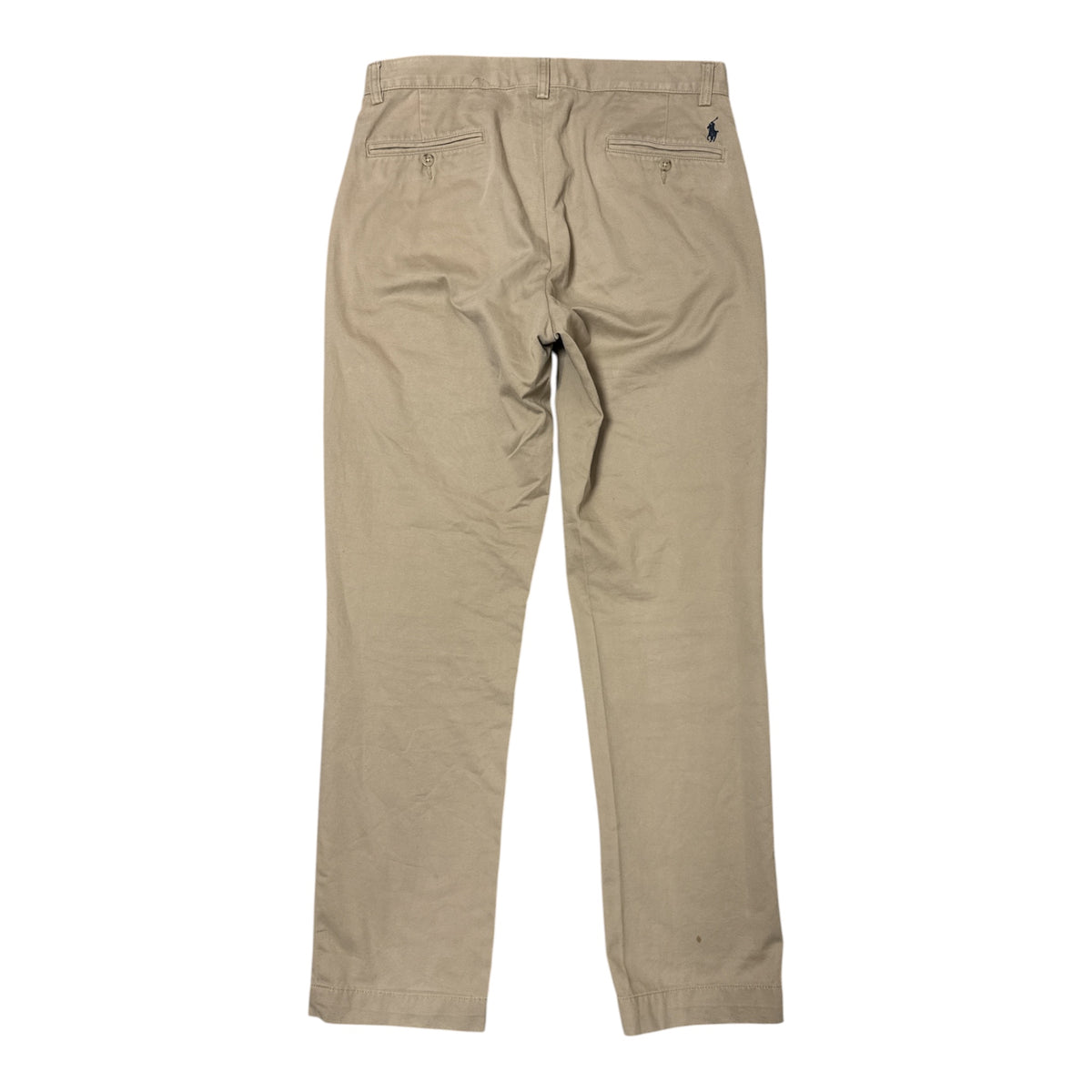 VINTAGE POLO RALPH LAUREN CLASSIC BEIGE COTTON CHINO TROUSERS-2