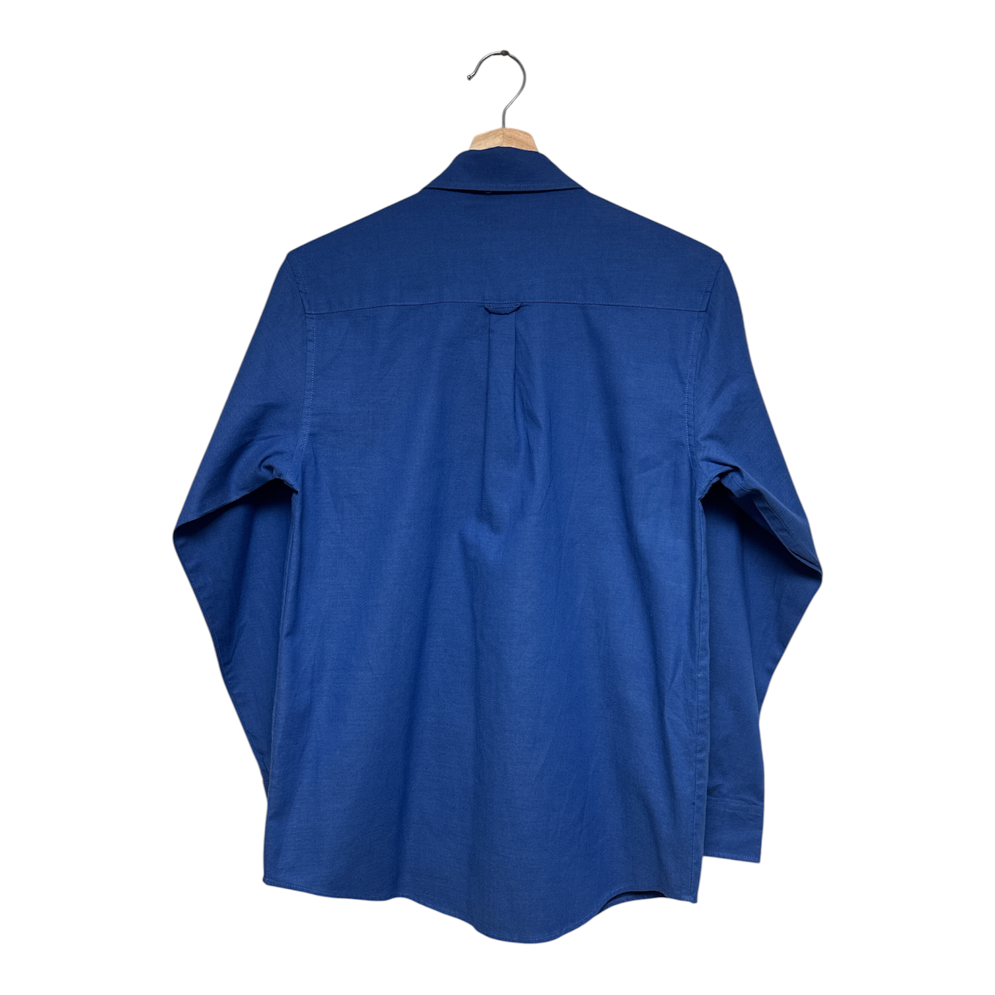 VINTAGE CHAPS SPECTER BLUE LONG SLEEVE BUTTON-DOWN SHIRT WITH CHEST POCKET-2