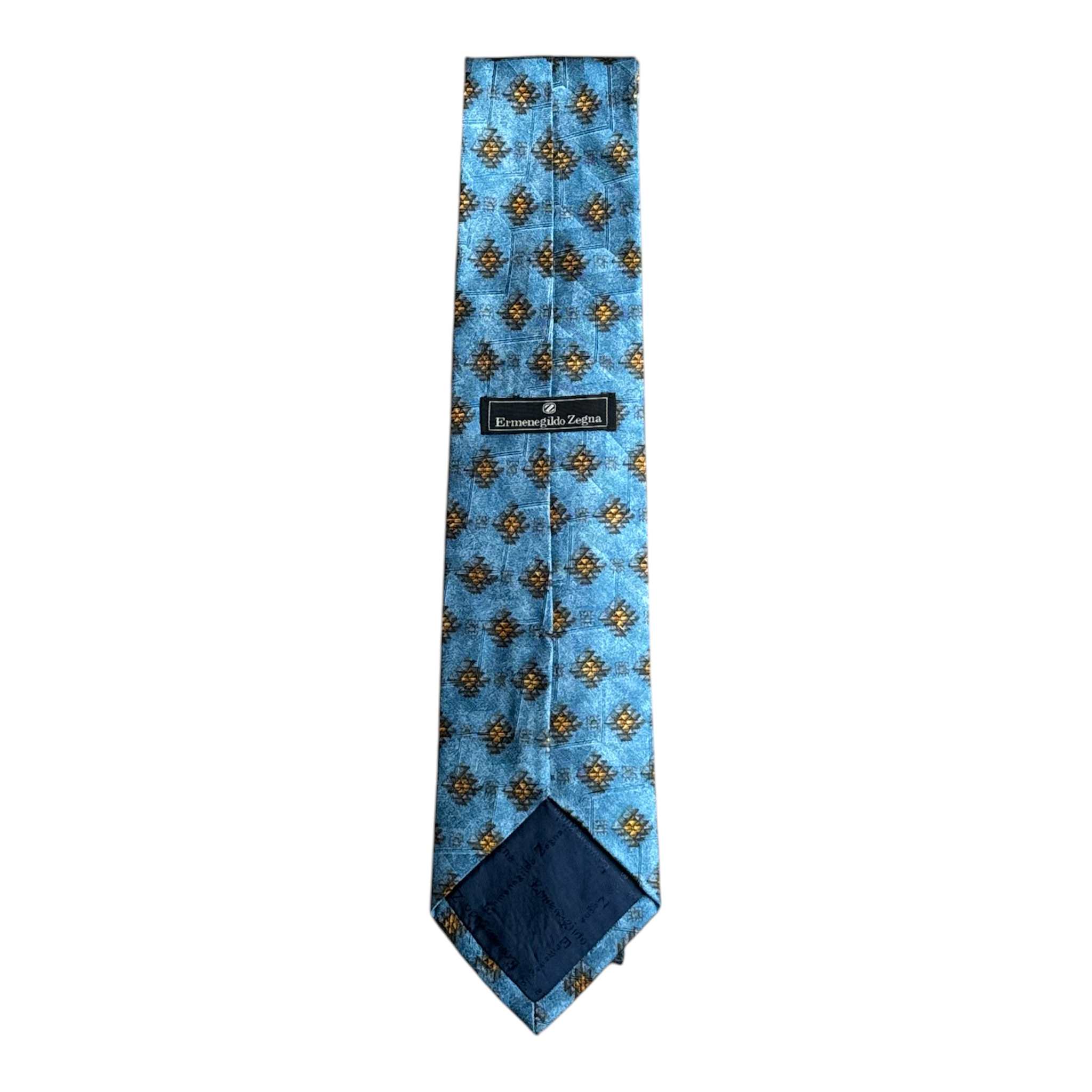 Ermenegildo Zegna light blue silk tie