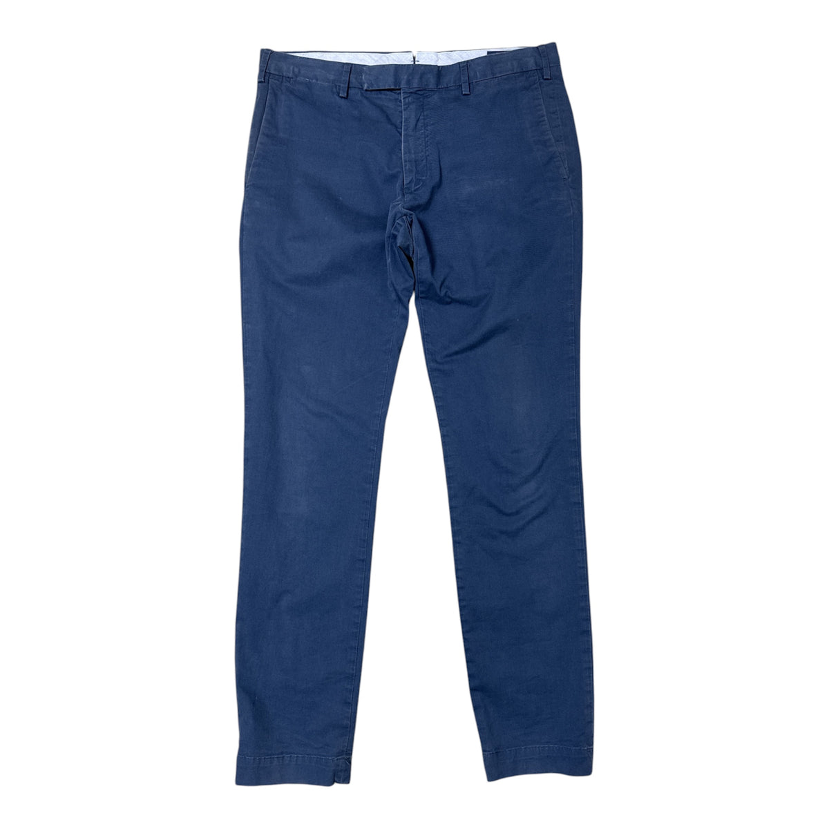 VINTAGE POLO RALPH LAUREN CLASSIC DARK BLUE COTTON CHINO TROUSERS-1