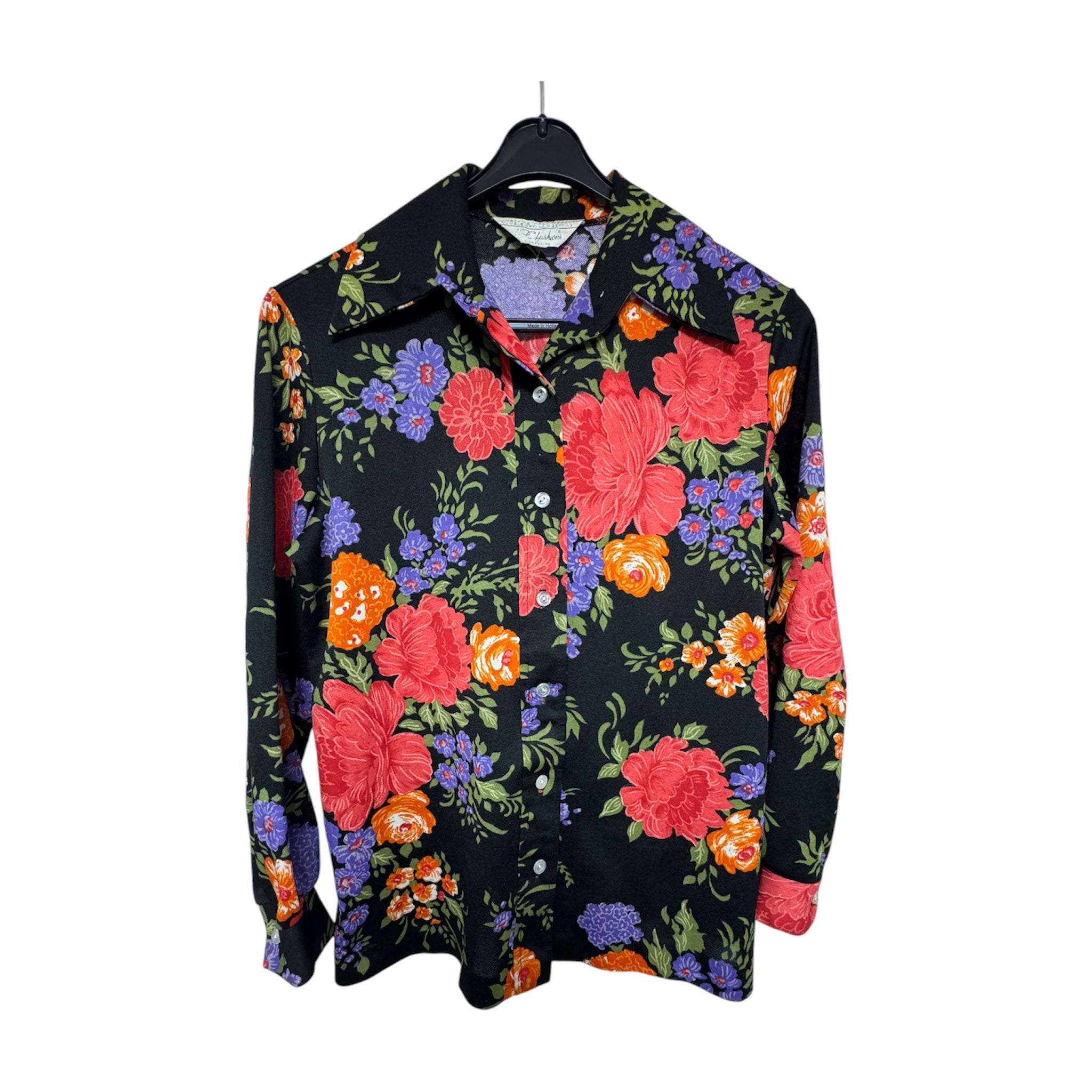Vintage Floral 70s Blouse